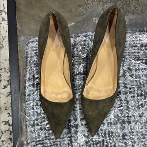 Kate Spade Olive Suede Heels
